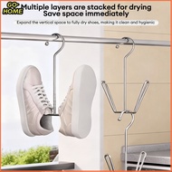 T GO Stainless Steel Shoe Drying Rack Hook Shoe Drying Windproof Thickened