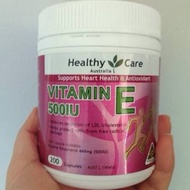vitamin E 500 IU healthy care Stok Terbatas