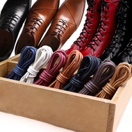 Waxing Leather Shoes Strap Black Cotton round Thin 0.25cm Dr. Martens Boots Casual Shoes Brogue Shoelace