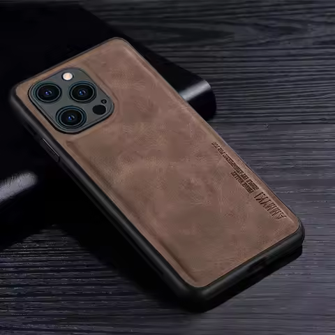 Hot Leather Case For Apple Iphone 11 12 13 14 15 16 16e Pro MAX Case Silicone For Iphone 11 12 13 14