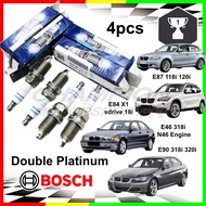 Bosch Double Platinum Spark Plug BMW E90 318i 320i X1 E84 sdrive 18i E87 118i 120i E46 318i N46 Engi