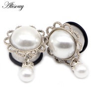 Alisouy 2pcs Ear Tunnels Gauges Dangle Plugs 00 Gauges 0g Tunnels Stainless steel Earlets Stretcheri