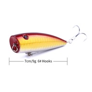Popper Top Water Lure 7 cm / Fish Lure - 1 Golden