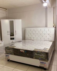 SPRINGBED SERENITY SET DIPAN MINIMALIS UKURAN 160X200 CM