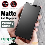 Tempered Glass Anti Gores Kaca Ceramic Matte SPY Privacy (ANTI PECAH ) For OPPO A15 A1K A31 2020 A37