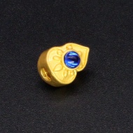 Ancient Method Gold Matte Electroplating Inlaid Imitation Gem Bracelet Necklace Alloy Jewelry Access