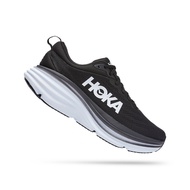men bondi 8 wide running shoes - black / white