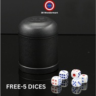 Dice Cup With Dice In A Set For Entertainment Dice Cup Free 5 Pcs Dices