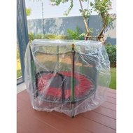 Trampoline Cover For Children Exercise Transparent Dustproof Rainproof Tarp Lizard Repellent With Ru