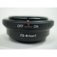 Lens Adapter - Canon FD To Body Nikon 1 Lens ( Mirrorless) / FD - Nikon1