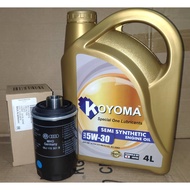 Volkswagen Oil Filter (06J 115 403 Q) + Koyoma Engine Oil (Combo Set Offer)