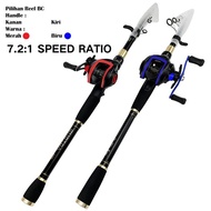 Exori Fishing - Ultra Light Short Section Fishing Rod Bc 19+1Bb Drag 10Lbs Reel Package