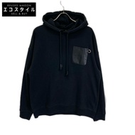 Loewe H526Y25X30 皮革飾邊 Anagram 寬鬆版型連帽衫 S 碼 [二手]