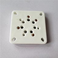 1Pcs Ceramic Tube Socket GZC7-4 GZC7-4-G Seat Tube Socket 4 Pin Silver For Amplifier GM70 GM71