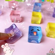 NEW Fidget Toy Mini Squishy Toys Mochi Ice Block Stress Ball Toy Kawaii Transparent Cube cat paw fish Stress Relief Squeeze Toy