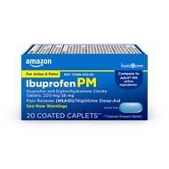 Ibuprofen PM, Ibuprofen 200 mg and Diphenhydramine Citrate 38 mg Tablets, Pain Reliever and Nighttim