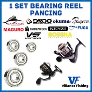 SPAREPART REEL SET KAMIKAZE, MAGURO, DAIDO, OKUMA, ANYFISH, TRIDENTECH, KENZI, FUGU, VERSUS, DAN BOSSNA MINI BEARING PANCING SPARE PART KEREKAN LAKER BANTALAN RODA ROTOR PINION DRIVE GEAR