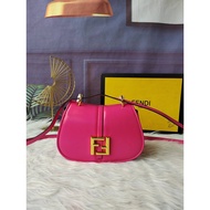 8BS082 Rose Red Small Size Crossbody Handbag Using Feminine Lonely Line Design with Long Version Fla