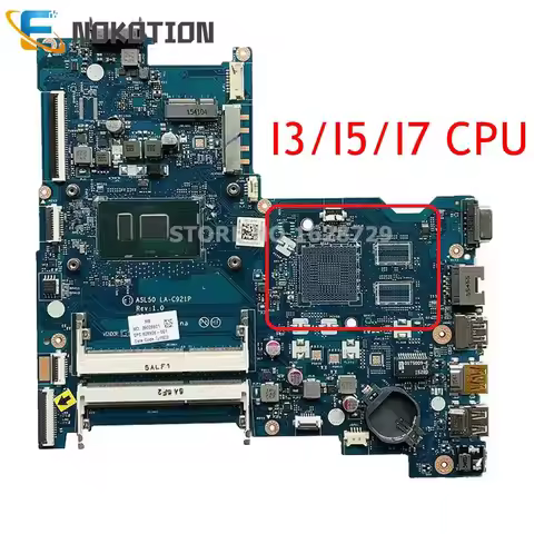 828184-001 828185-001 LA-C921P For HP 15-AC 15-AY 250 G4 828182-001 828182-601 Laptop motherboard Wi