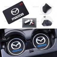 [Thickening] Mazda Car Magic Anti-Slip Mat Water Cup Coaster Pad Non-slip Mat Gel Waterproof Holder Interior Accessories For Mazda3 Mazda2 Mazda6 Mazda8 CX-30 CX-8 CX-3 CX-9 CX-5