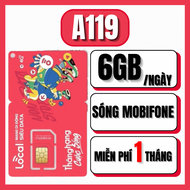 ( SIÊU SIM DATA ) Sim Mobifone 4G Local DATA TỐC ĐỘ CAO + MIỄN PHÍ GỌI NỘI MẠNG Sim Sẵn 1 Tháng Đầu