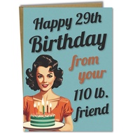 Katie Doodle - Funny Birthday Cards for Women, Friend (Handmade in USA) - Great for 30th, 40th, 50th