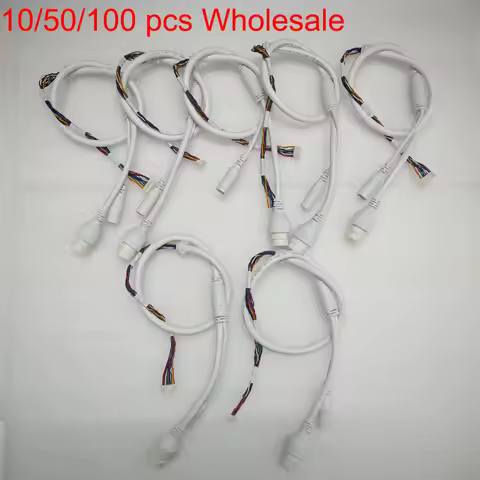PoE RJ45 Network IP camera Cable 10 Pin 10 core Ethernet Lan Cable For Hikvision Bullet POE IP Camer