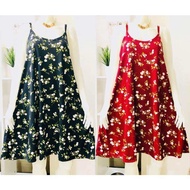 SALE! PLUS SIZE SPAGHETTI DUSTER COTTON PAMBAHAY/PAMBUNTIS/LARGE- 3XL FIT/ FLORAL PRINTS