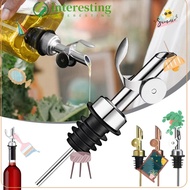 INTERESTING Wine Liquor Bottle Plug, Stainless Steel Kitchen Tool Auto Flip Cap Oil Bottle Stopper, 