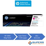 HP 206A Magenta Original LaserJet Toner Cartridge [W2113A]