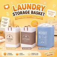 【SalesWithJoy】75L Large Foldable Dirty Clothes Basket Laundry Basket Storage Box Shirt Wash Bag Coll