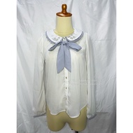 [READY Daily Kawaii Y2K Coquette Mori Goth Vintage Outfit] Secret Magic Flower Shirt Stripes Pattern