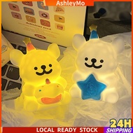 Ash Cute Cartoon Night Light with Clap Switch 3 Light Modes Creative Perfect Gift Toy