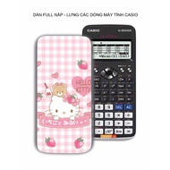 Hello kitty - casio handheld calculator stickers full of lines