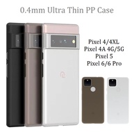 0.4mm Ultra Thin Micro Frosted Translucent PP Phone Case For Google Pixel 4 4XL 5 4A Pixel 6/6 Pro Anti fingerprint Cover