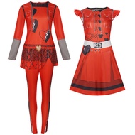 Halloween Descendants 4 Cosplay Red Dress Princess Dress Cosplay Costume HYG