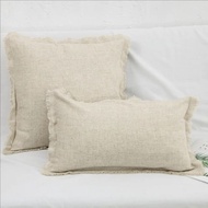 hot Clochef 1/2pcs Natural Cotton Linen Cushion Covers With Tassels Euro Flax Throw Pillow Cover Boh