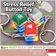 [SG SELLER] Glowing Mechanical Keycap Toy - LED Light Keychain | Stress Relief Decompression