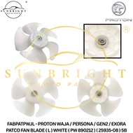 PROTON WAJA / PERSONA / GEN2 / EXORA PATCO FAN BLADE ( L ) WHITE ( PW 890212 ) ( 25935-08 ) 5B