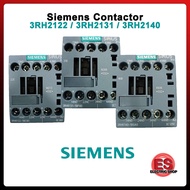 Siemens Contactor 3RH2122 , 3RH2131 , 3RH2140 (110VDC/125VDC/220VAC/230VAC), Screw Terminal Size S00