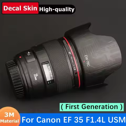 Lens Sticker For Canon EF 35mm F1.4 L USM Decal Skin Vinyl Wrap Anti-Scratch Protective Film Coat EF