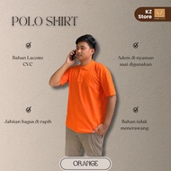 Kaos Polo Lacoste CVC Orange