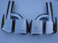 Mercedes benZ w212 w221 e63 s63 s65 amg dual tail pipe pipes exhaust tip tips muffler mufflers