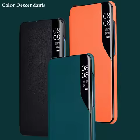 Smart Phone Case For Samsung Galaxy S23 S22 S21 S20 FE S8 S9 S10 Plus Leather Flip View Cases For Ga