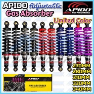 APIDO Adjustable Gas Absorber 310MM 330MM 340MM 270MM EX5 WAVE100 125 DASH BONUS SPORT KRISS LAGENDA