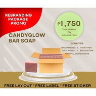 (50PCS) CANDYGLOW BAR SOAP 70G SOAP- REBRANDING PACKAGE- ACAG_MFG