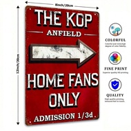 CIFbuy Liverpool FC Retro Metal Wall Sign Vintage Anfield The Kop Tin Decor Man Cave Gift Official S