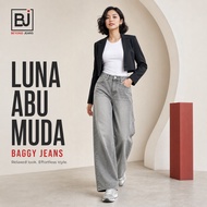 Beyond Jeans Luna Light Grey - Baggy Jeans TrendyWanita Original - Modern & Comfortable Design Baggy