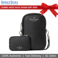 Kate Spade Handbag In Gift Box Crossbody Bag Rosie Pebbled Leather North South Black # K4854