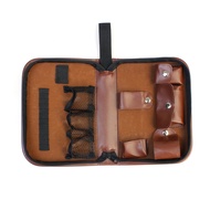 Golf Accessories Bag Faux Leather Storage Case for Golf Balls Tees Divot Tool Rangefinder Scorer Gif